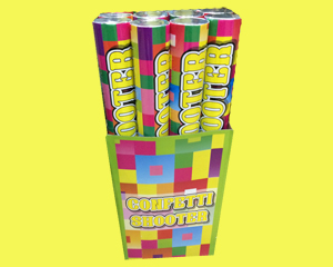 Multi-Coloured Confetti Shooter 1x 50cm Tube
