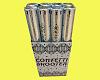 Silver Confetti Shooter 1x 50cm Tube