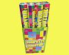 Multi-Coloured Confetti Shooter 1x 50cm Tube